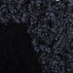 alpaca sort poncho med hæklet detalje